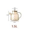 1/1,5/1,8 л Янтарный заварочный чайник с бамбуковым чехлом Высокое боросиликатное стекло Холодная вода Бутылки Чайник с ароматом бриллиантов Чайная утварь