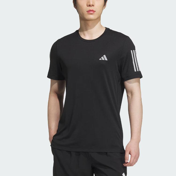 adidas Мужская футболка Own The Run Cooler, черные топы JF1473