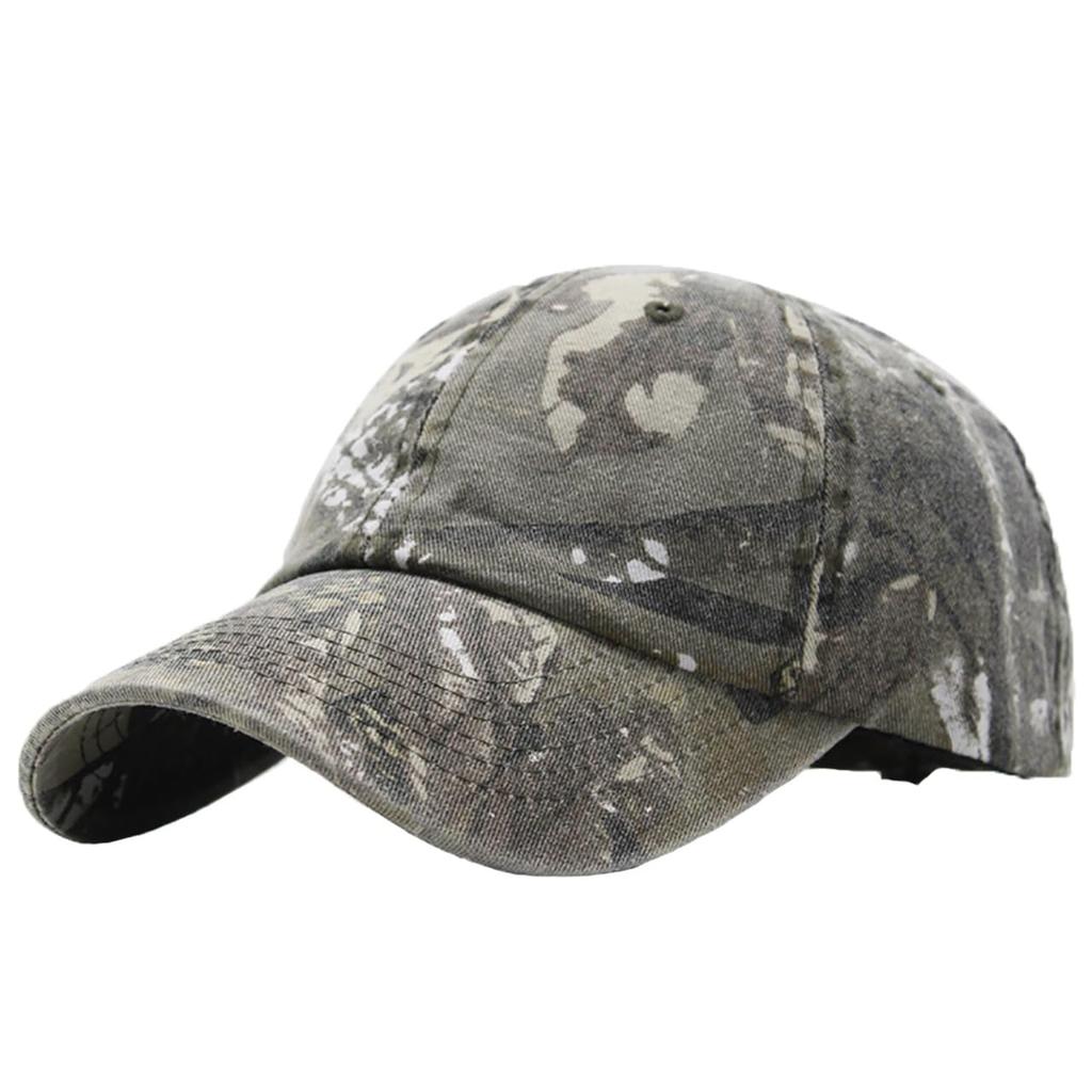 Camouflage CZ177 [White Fang] Hat, Cap, Military, Brim, Cool, Airsoft, Casual, Men's, Women's, (Dark Khaki)