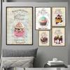 Nordic Decoration Home Posters Kitchen Restaurant Десерт Хлеб Картина на холсте Настенная картина для гостиной Декор без рамки