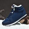 Winter Men Ankle Boots Warm Plush Suede Snow Boots Unisex Women Outdoor Non-slip Hiking Shoes Big Size 48 Zapatillas Hombre Male