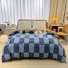 1Pc Geometric Duvet Cover 100% Cotton Thickened Check Bedding Hotel Quality Nordic Style Comforter Cover with Zipper Closure