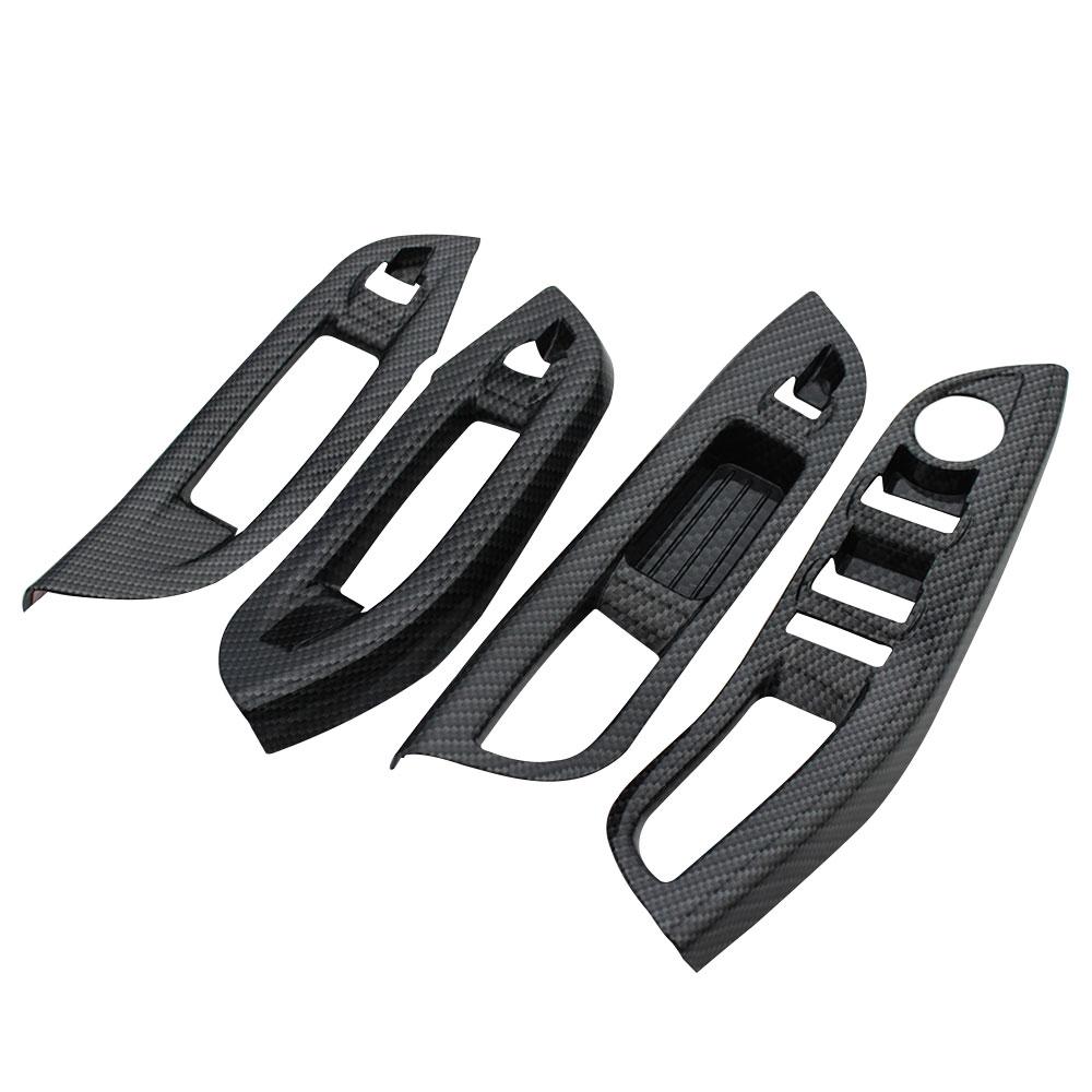 For Ford Focus 3 MK3 2015 2016 2017 2018 LHD Door Window Lifter Panel Frame Decoration Cover Trim Sticker Interior Accessories
