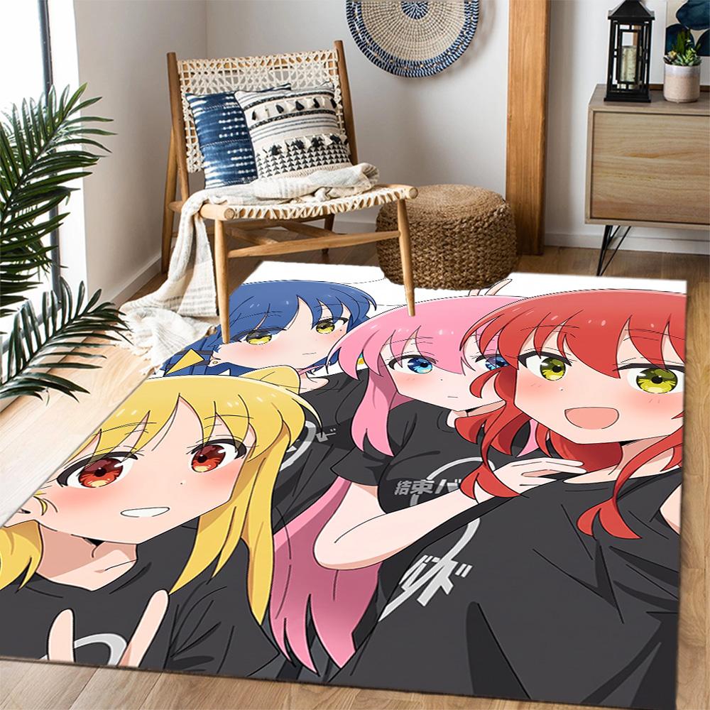 Rock Star Night Carpet Design for Bedrooms Dormitory Playrooms Living Rooms Antislip Carpet Anime Office Decor Gift for Festivals