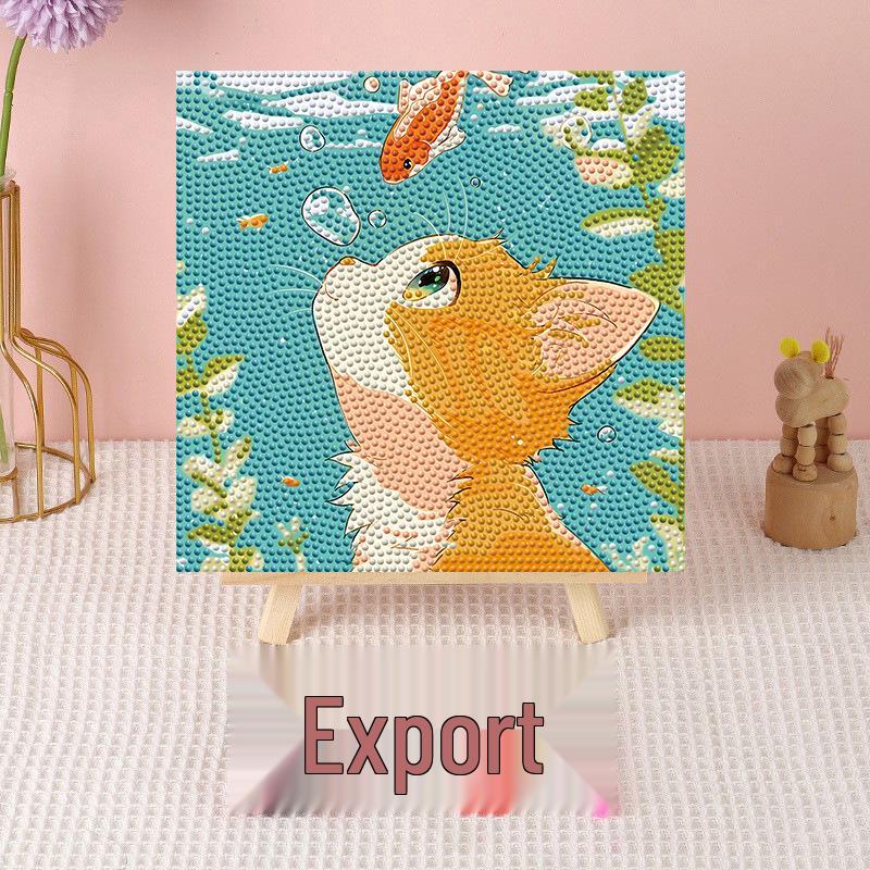 Детский DIY Подрамник для Алмазной Живописи - Мультяшное Декоративное Украшение для Кабинета.