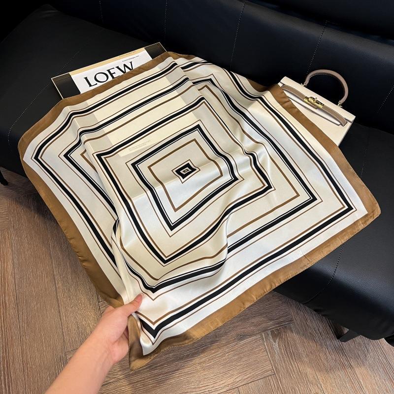 Temperament square scarf women's high-end small scarf summer neck protection scarf decoration spring and autumn versatile thin sunscreen 71 silk scarf