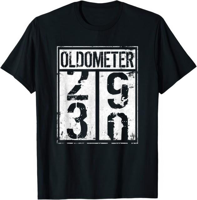Oldometer 30-й День Рождения 29 до 30 Лет Шутка Смешная Футболка