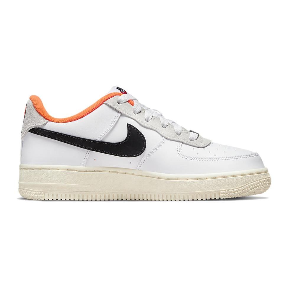 Nike Набор обручей Air Force 1 LV8 GS — белые детские кроссовки Total Orange цвета кокосового молока DX3361-100