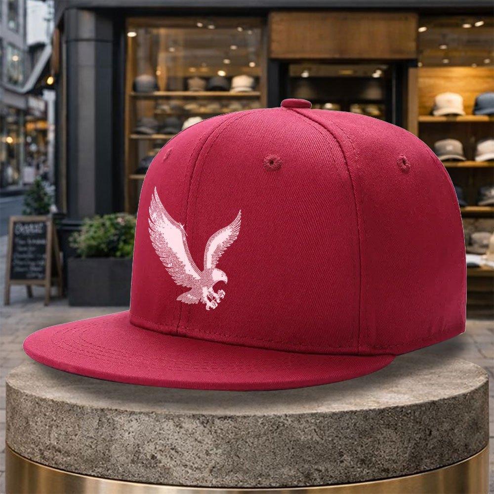 Кепка бейсболка с принтом орла, регулируемая, с застежкой snapback. Подходит для гольфа, путешествий. Легкая, унисекс, с прямым козырьком. С изображением орла в полете