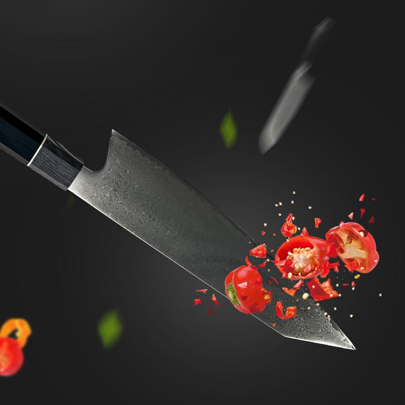 Damascus Steel Chef Knife Kitchen Kiritsuke Knives Nakiri Fruit Knife
