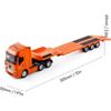 1/50 Flatbed Truck Toy Transport Trailer Model Car Diecast Toys for Kids