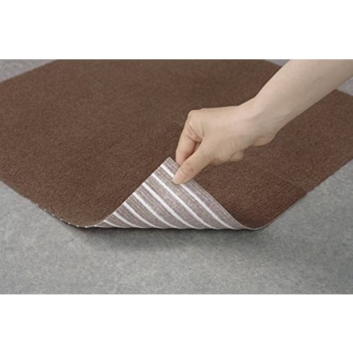 Sanko Just Place and Stick, Veterinarian-Recommended, Water-Repellent Pet Tile Mat, 30cm x 30cm, Pack of 20, Brown, for Dogs and Cats. Sanko Carpet. M