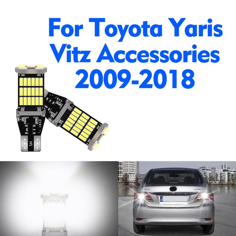 2PCS T15 W16W Car LED Reverse Light Fit For Toyota Yaris Vitz Accessories 2009-2018 Backup Back Up Lamp Canbus No Error