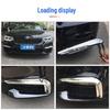 Manshi Front Fog Light Cover for BMW 5 Series 525Li/530Li - Decorative, Bright Trim Strip