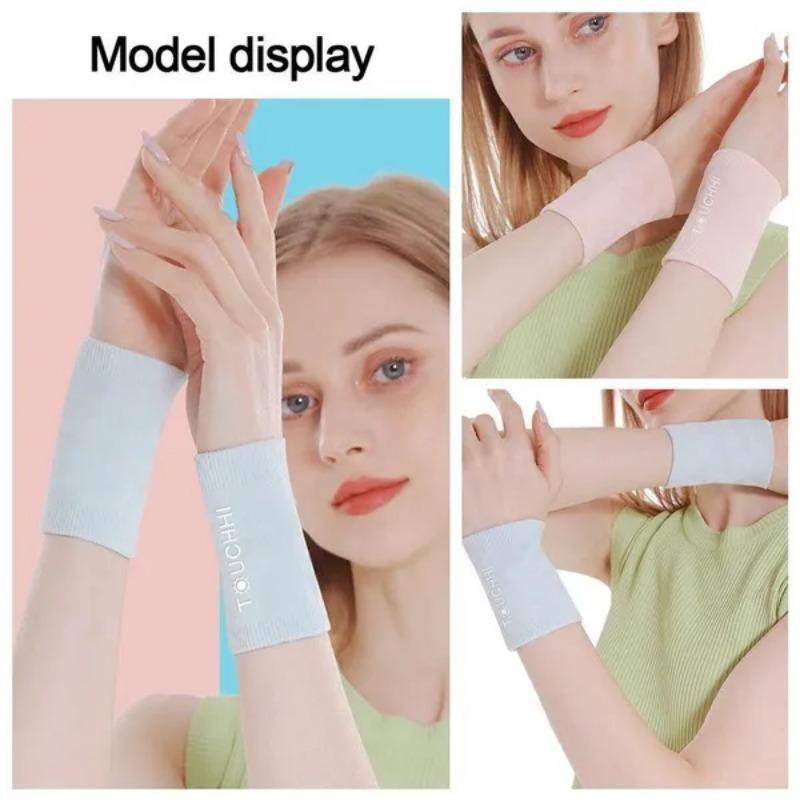 Elastic Wrist Wraps Compression Wrist Sleeve Sweat-absorbing Knitting Wrist Support Protect Wrist Brace Running Gym