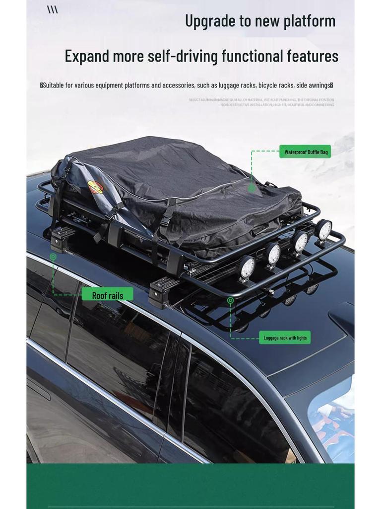 Compatible Roof Rack Crossbars Extension for Ideal L9/L8/L7 Models - Travel Suitcase Modification Accessories