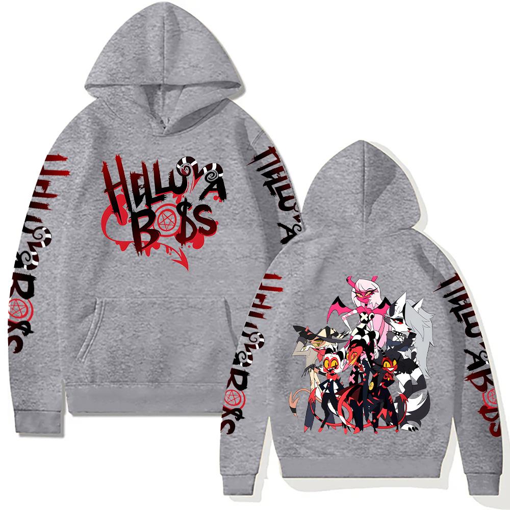 Helluva Boss Hoodies New Trends Y2k Aesthetic Anime Sweatshirt Unisex Loose Hip Hop Streetwear Vintage Harajuku Pullovers Casual