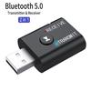 2 в 1 USB Bluetooth аудиопередатчик умный приемник Plug and Play для наушников для ТВ и ПК