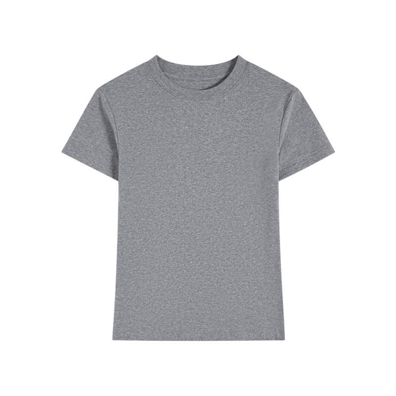 Korean Style Short Sleeve T Shirt For Women With Cotton Lycra Fabric Casual Fit Easy Care