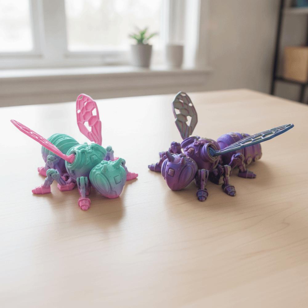 Movable Joint Mechanical Bee Toy Wing Joints Movable Joint Insect Toy Home Decorations