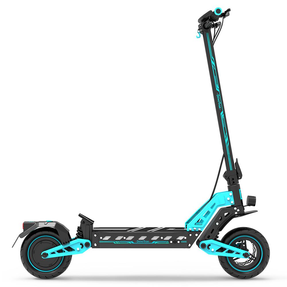 Электросамокат DriveTron DT10 10-дюймовое колесо Пиковая мощность двигателя 1400 Вт Складной электросамокат для взрослых 48 В 15,6 Ач Двойные дисковые тормоза Максимальная нагрузка 120 кг