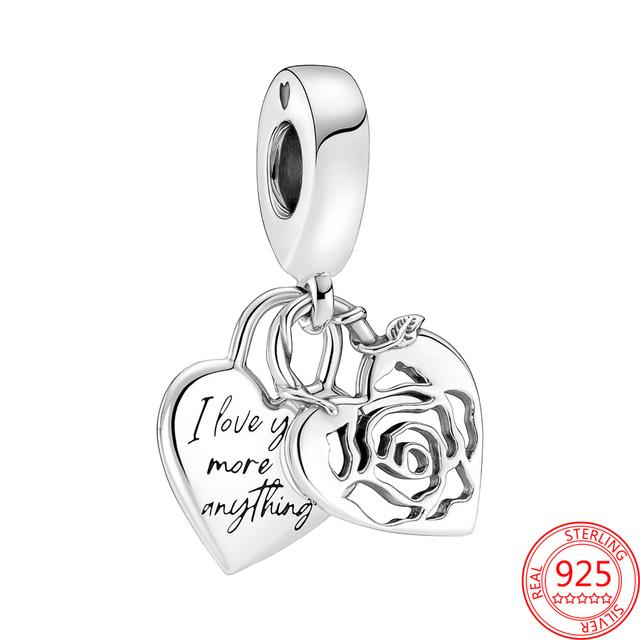 Новые подвески-замки и ключи из стерлингового серебра 925 пробы, подходят для браслета 925 пробы, для женщин, изящные ювелирные изделия своими руками, подарок