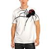 Men's T Shirt Tee Animal Spiders Round Neck Linen Black White Cream Light Grey 3D Print Plus Size Daily Short Sleeve Print Clothing