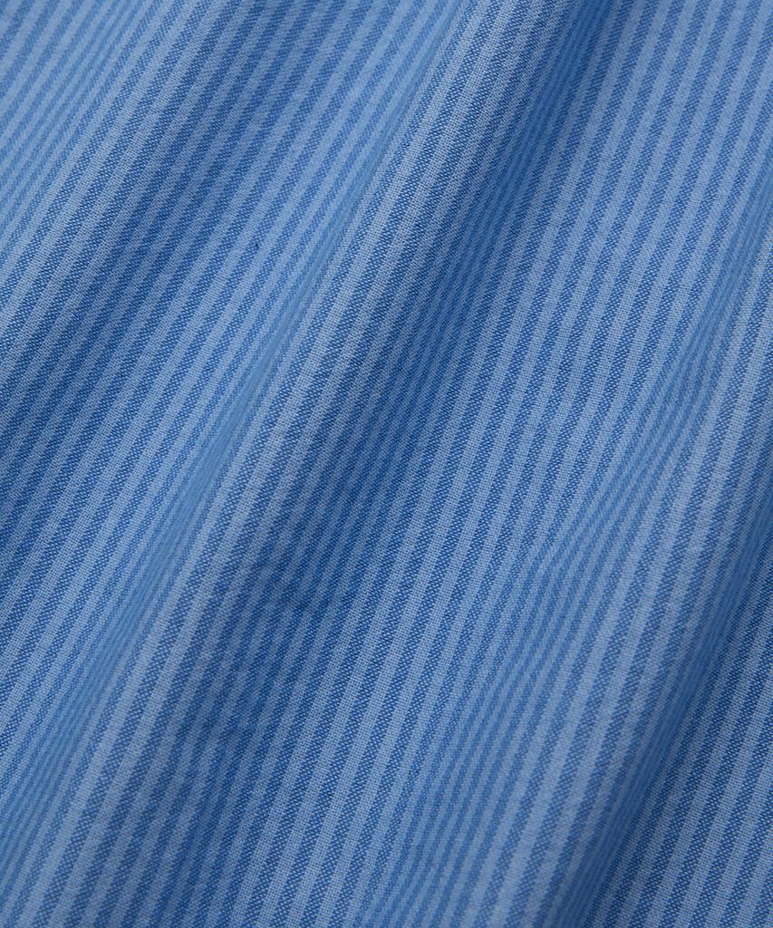 HOOVES Garments Washed Striped Shirt [Blue]
