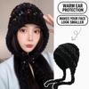 Ear Protection Winter Hat Warm Earmuff Knitted Hat Cute Lei Feng Cap  for Women