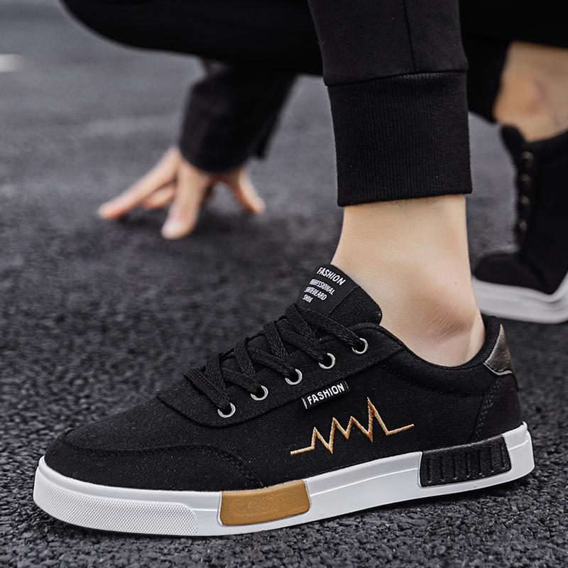 Мужская обувь, модная повседневная обувь на плоской подошве, студенческая дышащая белая парусиновая обувь, кроссовки, повседневная парусиновая обувь, вулканизированная обувь на плоской подошве со шнуровкой