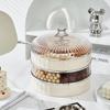 Light Luxury Star Fruit Plate Living Room Multi-layer Nut Candy Plate Divided Into Lattice with Lid Cream Air-dried Fruit Plate Snack Box