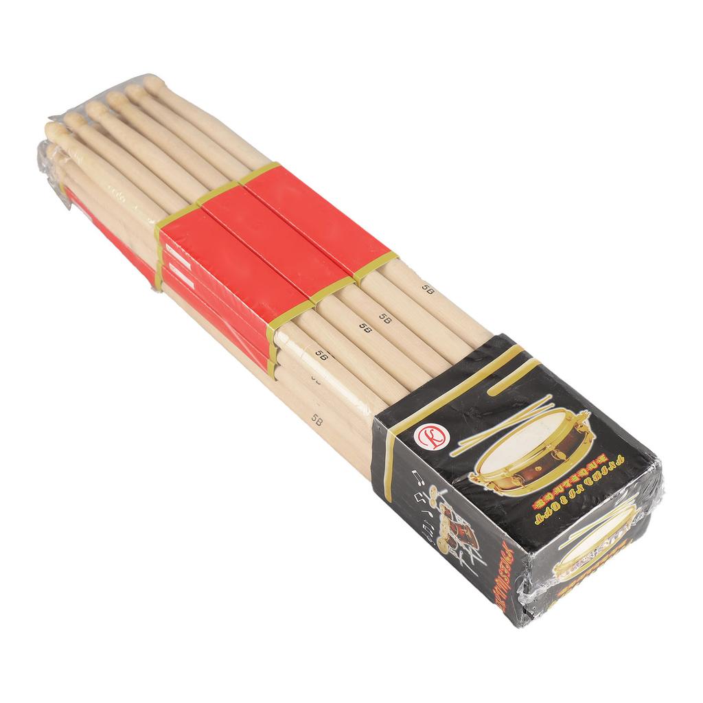 12 Pairs Maple Drum Stick 7A Wood Drumstick for Beginners Student Rock Band Percussion Accessories