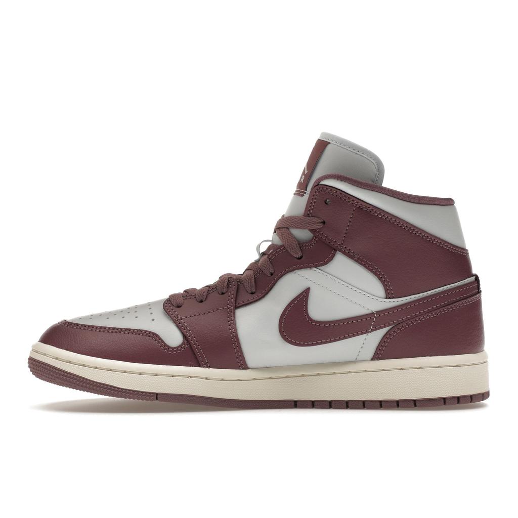 Air Jordan 1 Mid Sky J Mauve Женские кроссовки Фиолетовый Pure-Platinum Sail BQ6472-050