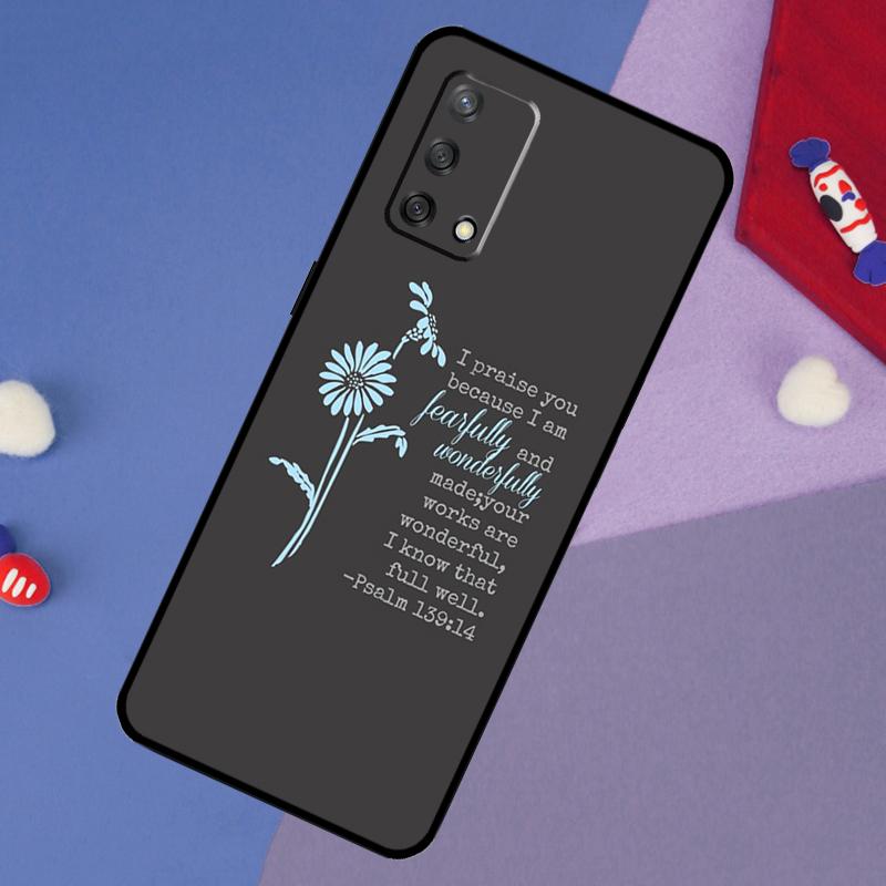 Христианский Чехол-Псалтырь Для Oppo A6 Pro A5 A18 A38 A58 A78 A98 A54 A74 A94 A17 A57 A80 A60 A40 A96 A76 A16 A15