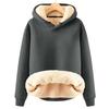 Men Sweatshirt Long Sleeve Loose Padded Drawstring Men Winter Hooded Sweatshirt Daily Wear