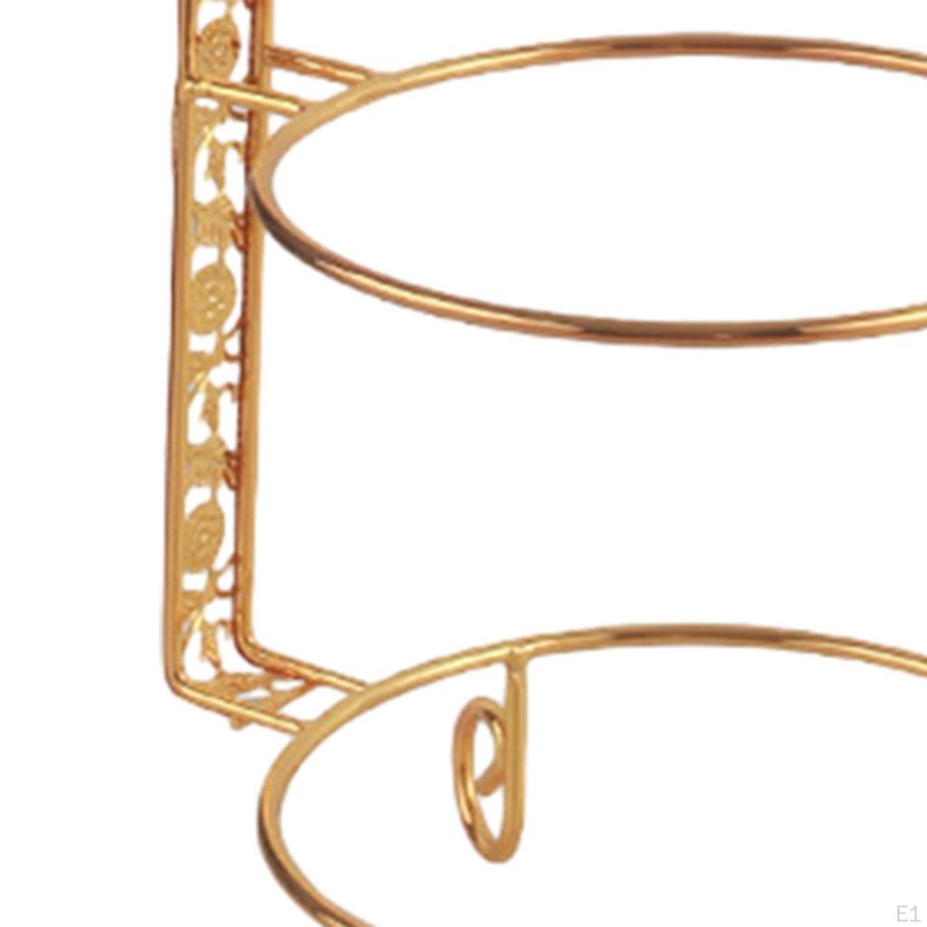 Двухъярусная подставка для десертов, подставка для закусок и печенья, держатель для выпечки 31,5x23 см