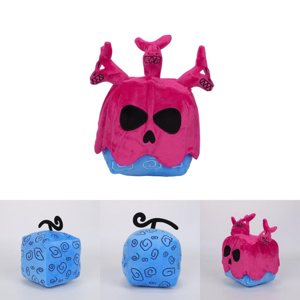 Мягкая игрушка Blox Fruits в коробке с леопардовым принтом фиолетового цвета. Мягкое и пушистое чучело для детей, высота 15 см