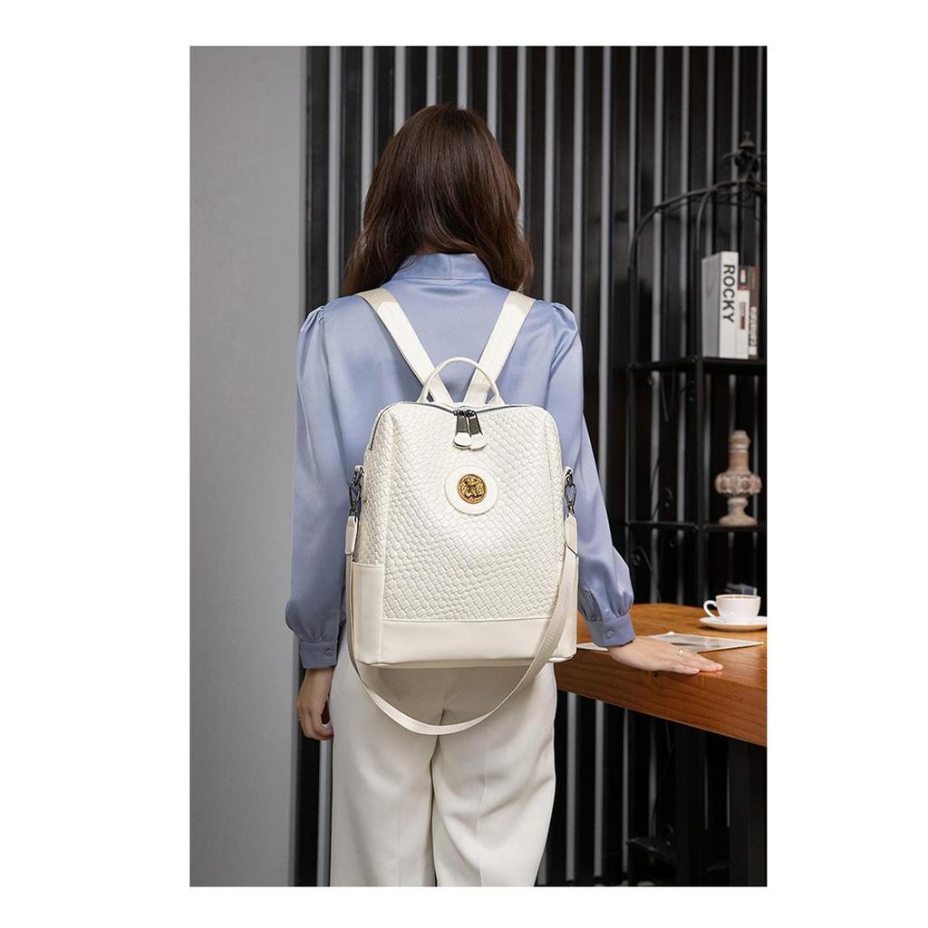 2024 Новый женский дизайнерский рюкзак высокого качества из мягкой кожи простого плетения модный рюкзак большой вместительности школьные сумки на плечо