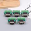 5Pcs Db9 Male Female Adapter Signals Terminal Module Rs232 Rs485 Serial To Terminal 9-Pin 9-Hole Connector