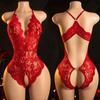 Порно Женщина Непослушный Боди Тедди Наряд Подходит Ночь Зовущее Желание Белье Большой Без спинки Глубокий V Соблазнительный Секс Lencería