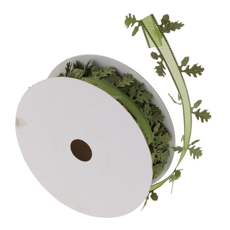 40ммХ20м Лента Лист Декоративная лента Рождественские упаковочные ленты для изготовления бантов Рождественское свадебное украшение Упаковка