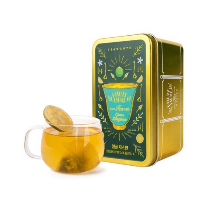 Чай в пакетиках Ssanggyemyeongcha Fruit Hug Cheonggyul Jasmine — традиционная корейская смесь цитрусовых и жасмина