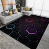 Modern Geometric Printed Area Rug Large,Carpet Rug for Living Room Bedroom,Kitchen Bathroom Entrance Doormat Non-slip Floor Mats