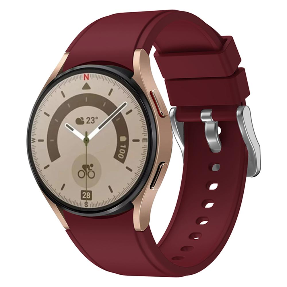 Силиконовый ремешок для Samsung Galaxy Watch 7/6/5/4 44 мм 40 мм/5 Pro 45 мм, ремешок для Galaxy Watch 4/6 Classic 46 мм 42 мм 47 мм 43 мм