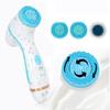 Electric Facial Cleansing Brush Silicone Rotating Face Brush Deep Cleaning Skin Exfoliation Waterproof Facial Massager