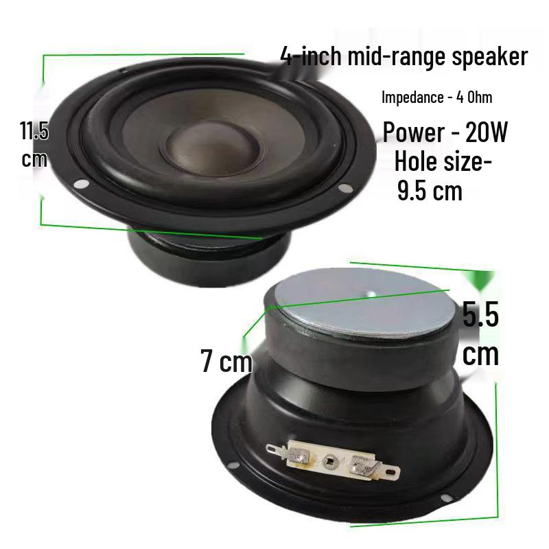 Полнодиапазонный средне-низкочастотный динамик с алюминиевой рамой, от 3 до 12 дюймов