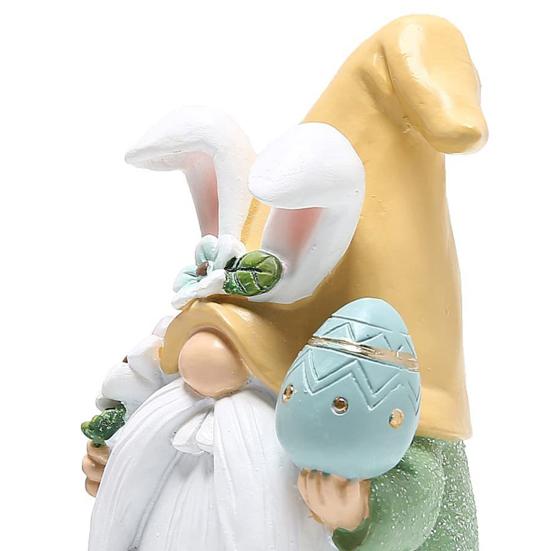 Пасхальный кролик уха гном фигурка красочное яйцо безликий эльф гном смоляная статуэтка скульптура Главная