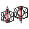 Jpfashioning Cross Bike Pedals, Ultra-Lightweight Aluminum Alloy Flat Pedals, Durable, Set of 2 (Black 2)