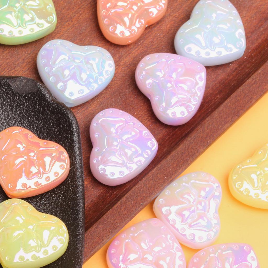 10 шт. 25*21,2 мм ярких цветов, модные акриловые сердечки-разделители, свободные бусины, ожерелье, серьги «сделай сам», аксессуары из материала с отверстием