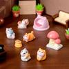 Микропейзаж милый Q милый игровой котенок DIY Детский домик ландшафтное украшение автомобиль настольные смоляные украшения